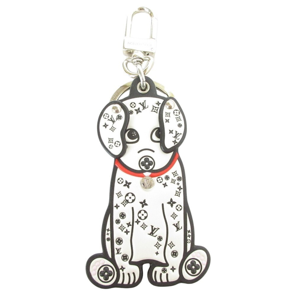 LOUIS VUITTON Louis Vuitton Portefeuille LV Dalmatian Keyring M00746 White Me...